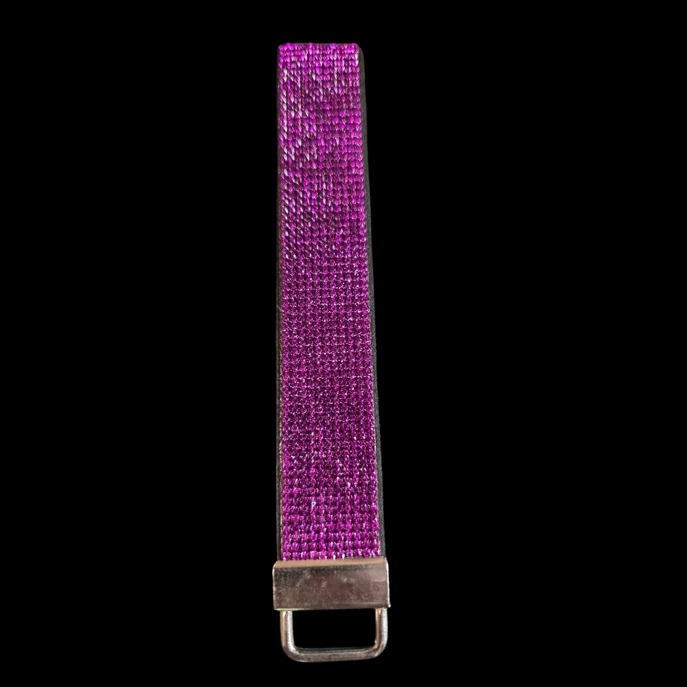 Purple Rhinestone Wristlet Keychain - Picture 1 of 2
